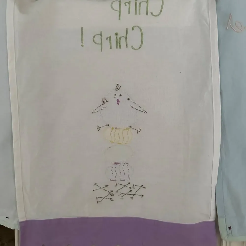 Sur La Table Easter Embroidered Appliqué Cotton Tea Towels set of 3 NWT